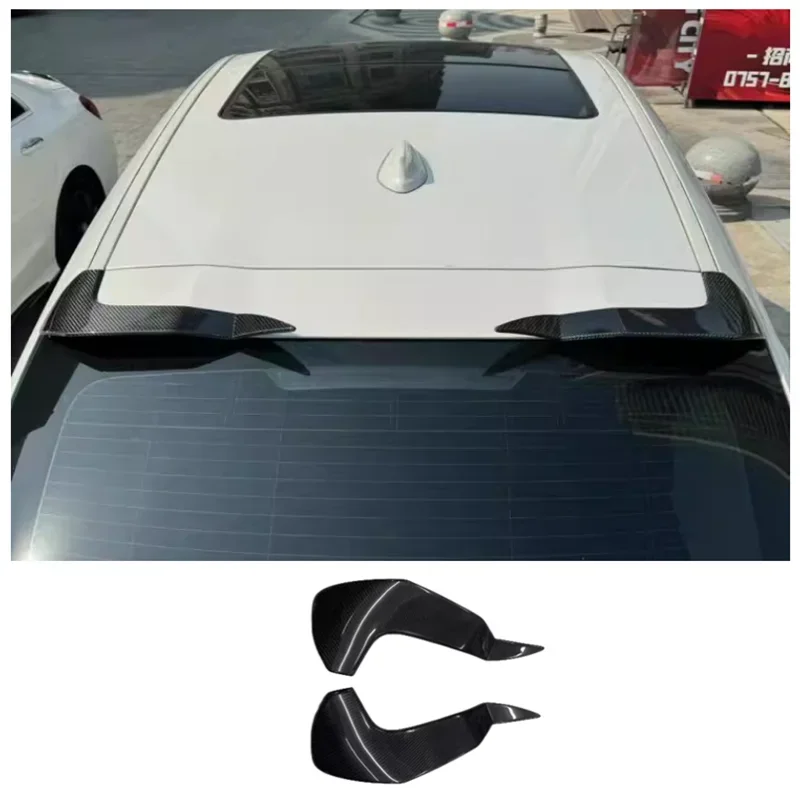 

For BMW X4 G02 X4M 2019-2024 High Quality Carbon Fiber Car Rear Trunk Lip Roof Spoiler Wing