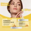 Ginger Lemon Makeup Remover Cleansing Facial Non-Tightening Gentle Makeup Face Eye Lip Makeup Remover Turmeric Cleansing Balm 1