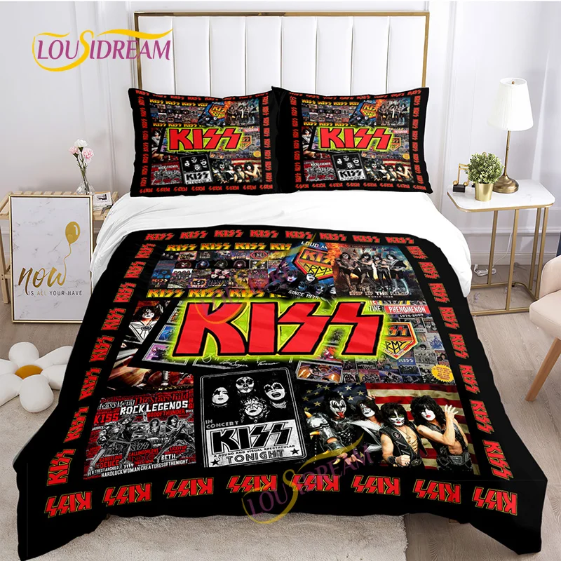 Rock Kiss Metal Band 3D Printed Duvet Cover Set Twin Full Queen King Size  Bedding Set Bed Linens Bedclothes for Young - AliExpress