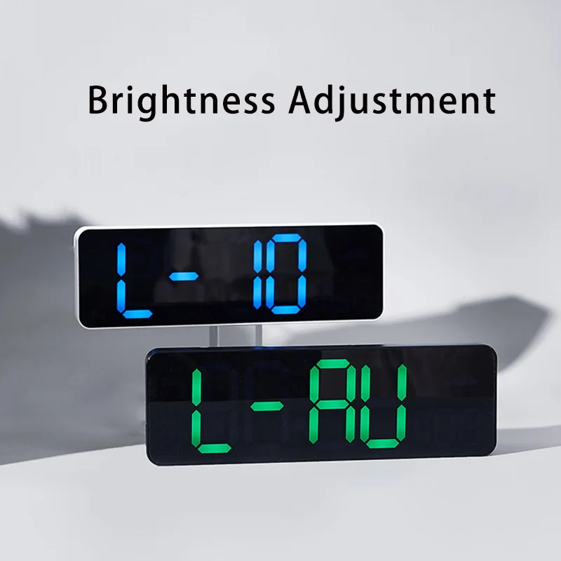 Digital Wall Clock 28cm Digital Wall Clock Larger LED Living Room Alarm Clocks Remote Control Date Week Temperature Clock Dual Alarms Time Clocks digital wall clock