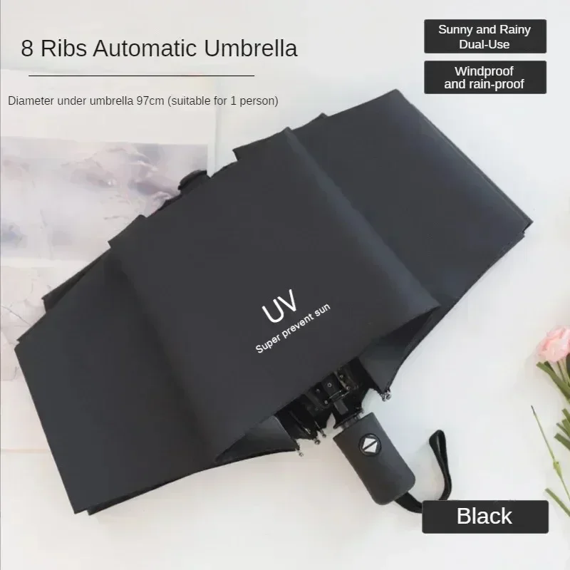 Mini Umbrella Folding Automatic Anti UV Rain Sun Umbrella Fashion Portable Windproof Light Women Men Children Parasol mini umbrella folding umbrella mini sun umbrella sun umbrella automatic sun umbrella