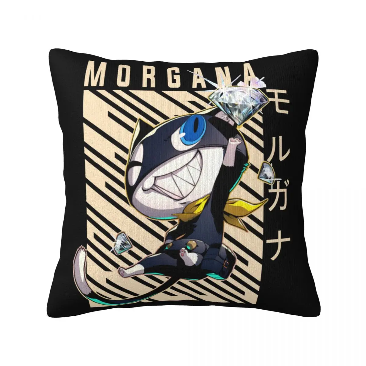 Morgana Persona 5 Pillow Case Videogame Morgana Summer Kawaii Pillowcase Polyester Bedroom Zipper Cover