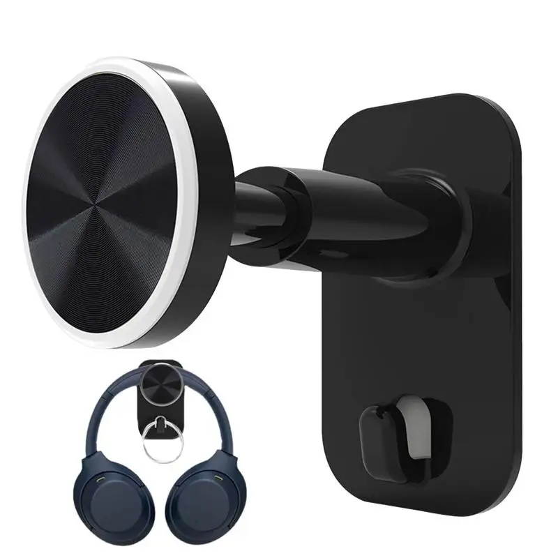 

Headphone Stand ABS Wall Mount Headset Support Holder Sticky Display Hook Home Organization Shelf for Hats Keys Umbrellas
