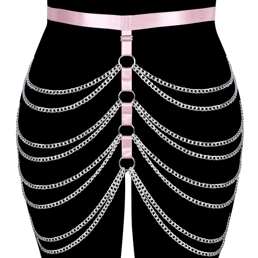 

Harness For Plentiful Women's Belt Waist Chain Gothic Style Luxury Sexy Punk Lingerie Adjust Size Sword Belt Festival Rave Wear