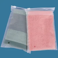 50PCS Travel Frosted Ziplock Bag PE Storage Bag Plastic Zipper EVA Translucent Bag Ziplock Bag Waterproof Packaging Bag 1