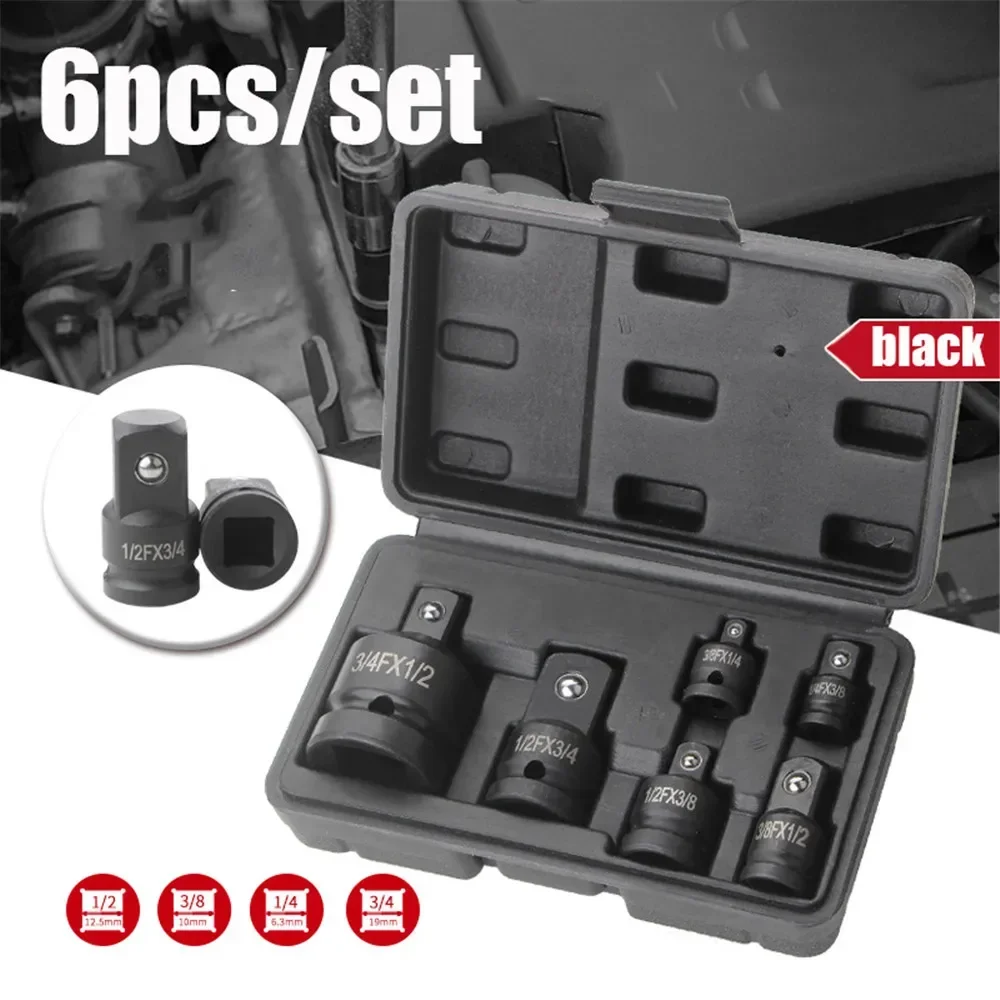 

1/2 To 3/8 3/8 To 1/4 3/4 To 1/2 Socket Convertor Adaptor Reducer Set Impact Socket Adaptor for Car Bicycle Garage Repair Tool