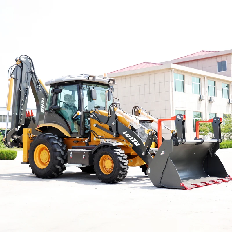 Factory Wholesale Euro 5 EPA 4 Wd New Multifunction 1-8 Ton Tractor Backhoe Loader Mini Front Mount Loader Price Customizable