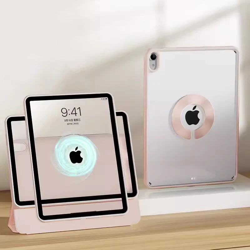 Sleek Magnetic Clip Tablet Case with Durable Acrylic Shell