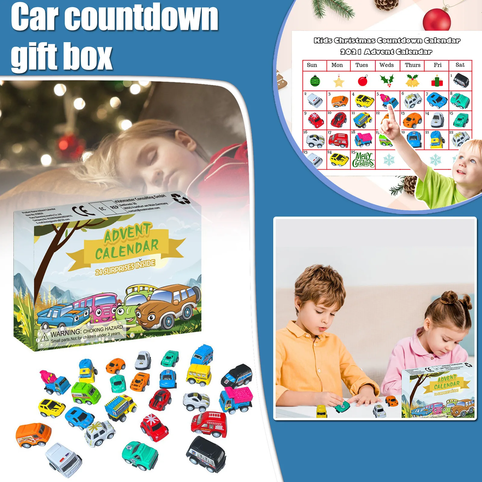

Kids Brushing Teeth Timer Different Advent Toy Car 24Pcs Toys Calendar 2021 Countdown Calendar Education Stopwatch Mechanical