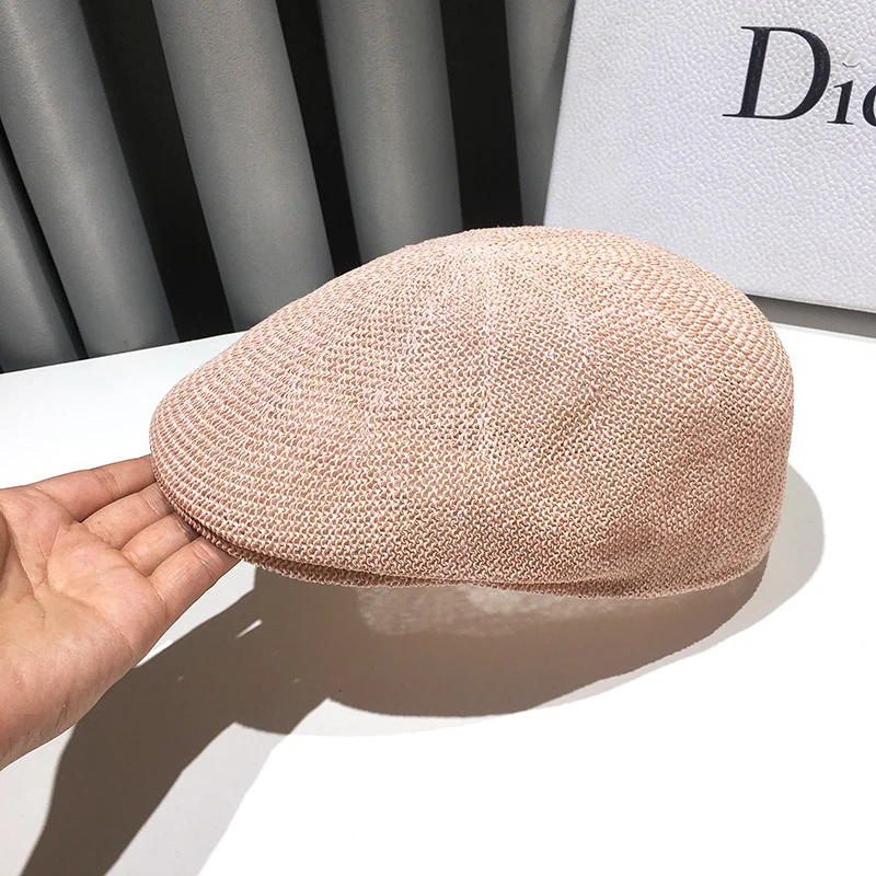 الصيف رقيقة شبكة إلى الأمام قبعة جديدة عادية البري...