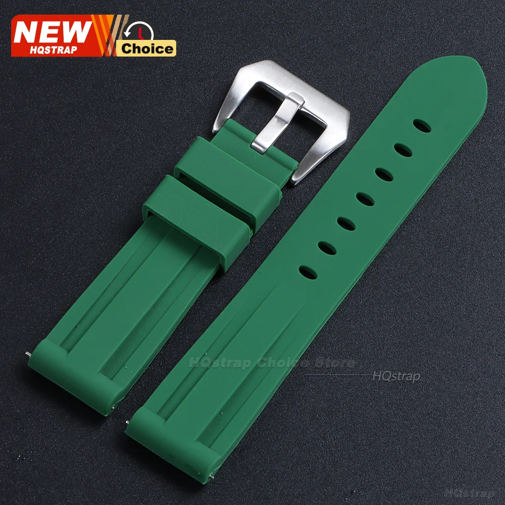 Premium Quick Release Silicone Sports Watch Band - Waterproof, Soft, and Comfortable