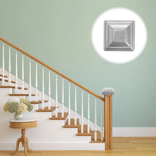 10 Dcs Napenergia -Világos Poszt Sapkák Lámpa Post Fém Kerítés Halmozók Fa Oszlop Topper Kerítések - Image 6