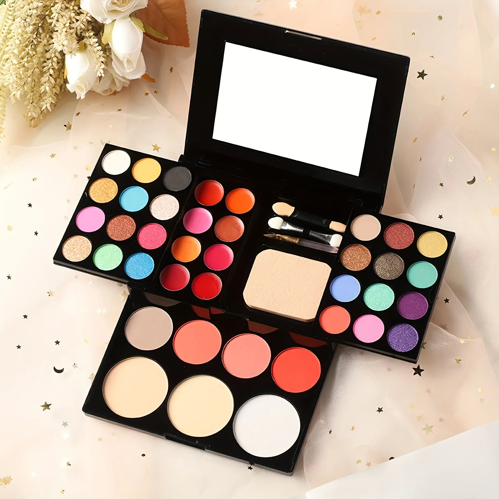 39-Color Multi-Purpose Palette Set-Professional Eyeshadow Set with 24 Shades Perfect for Stage