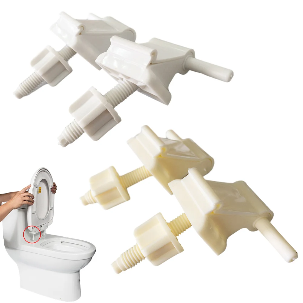 1Set Toilet S-eat Hinge Set Bolts Screw Toilet Lid Hinge Mounting Fittings 4cm Replacement Parts Bathroom Fixture Hardware
