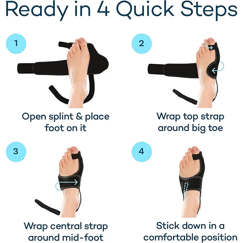 Orthopedic Bunion Splint Corrector Big Toe Separator Pain Relief Non-surgical thumbnail 9