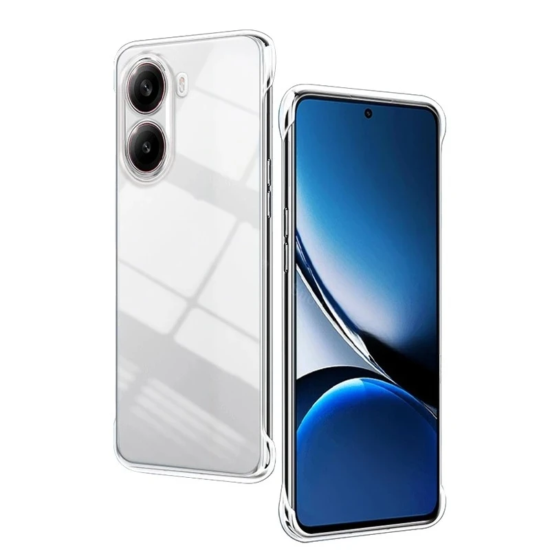 Frameless Ultra-Thin PC Hard Case - Clear Shockproof Back Cover