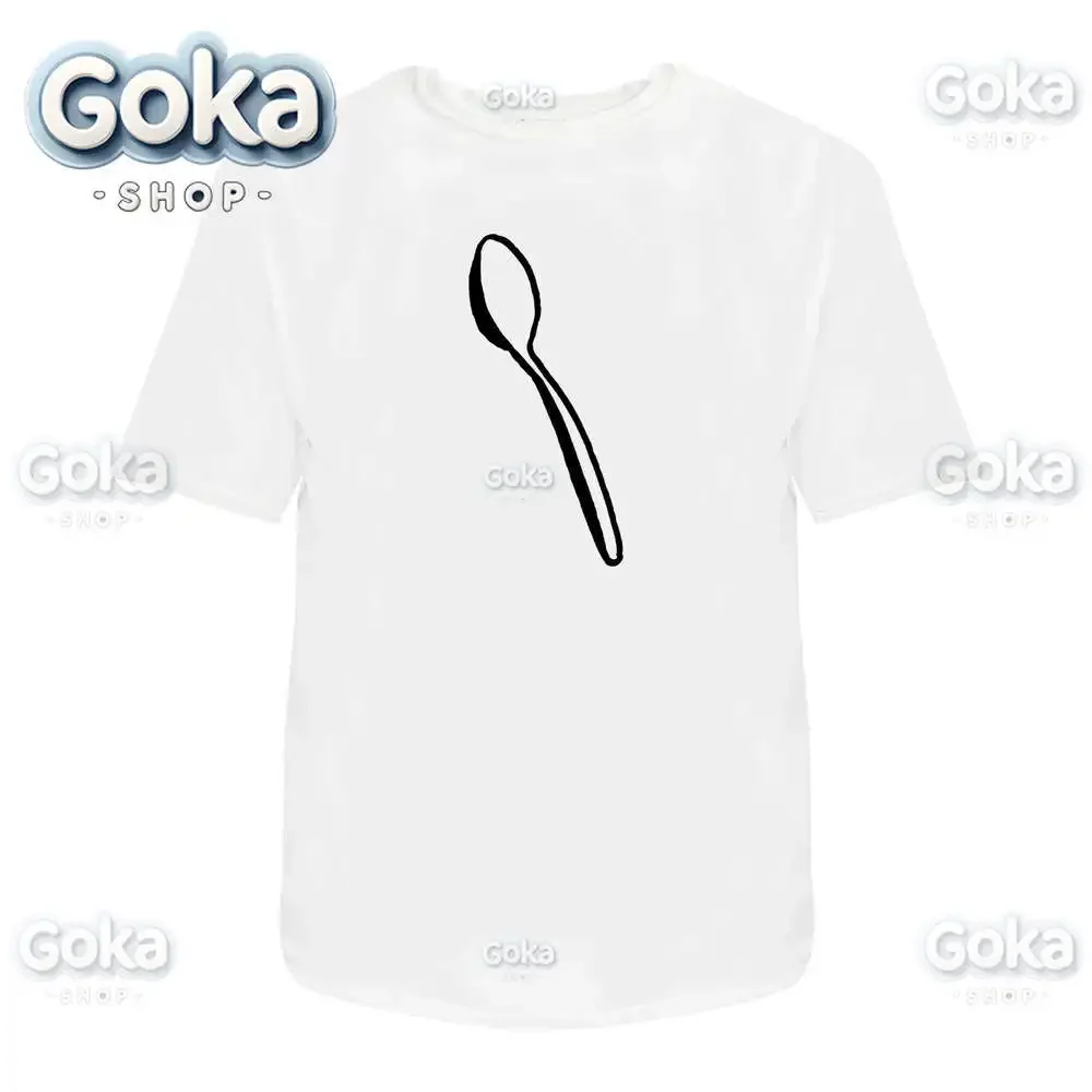 thumbnail image 1 of Camisetas con gráficos de cuchara, ropa para hombre, nuevas camisetas y tops, camisetas de algodón para mujer, camisetas estampadas, ropa Y2K, lindas y divertidas camisetas, 1 of 6