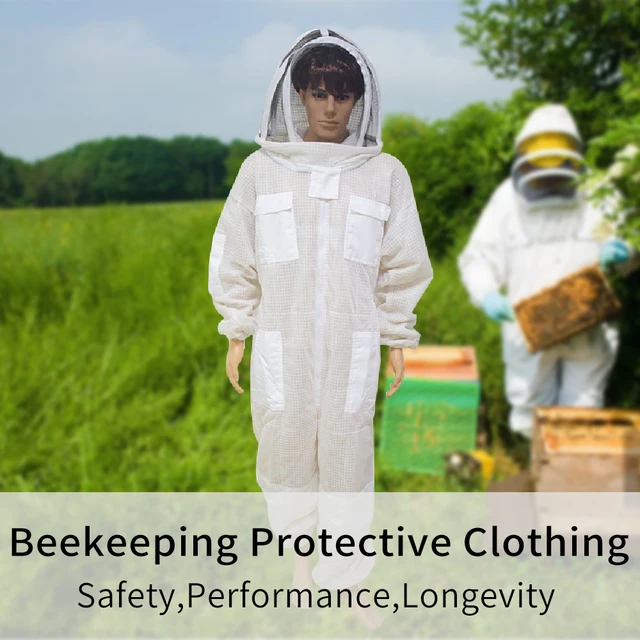 3 Réteg Szellőzteti A Szövet Méhészeket Teljes Test Méhészet Ruházat Professzionális Méhvédelem Méhész Öltöny Safty Fátyol Kalap