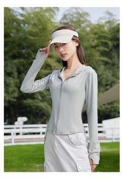 Cloud-like Sun Protection Clothing Soft and Breathable Non-Sweaty Summer Outdoor Long Sleeve New Style All-Match Skin Suit 1
