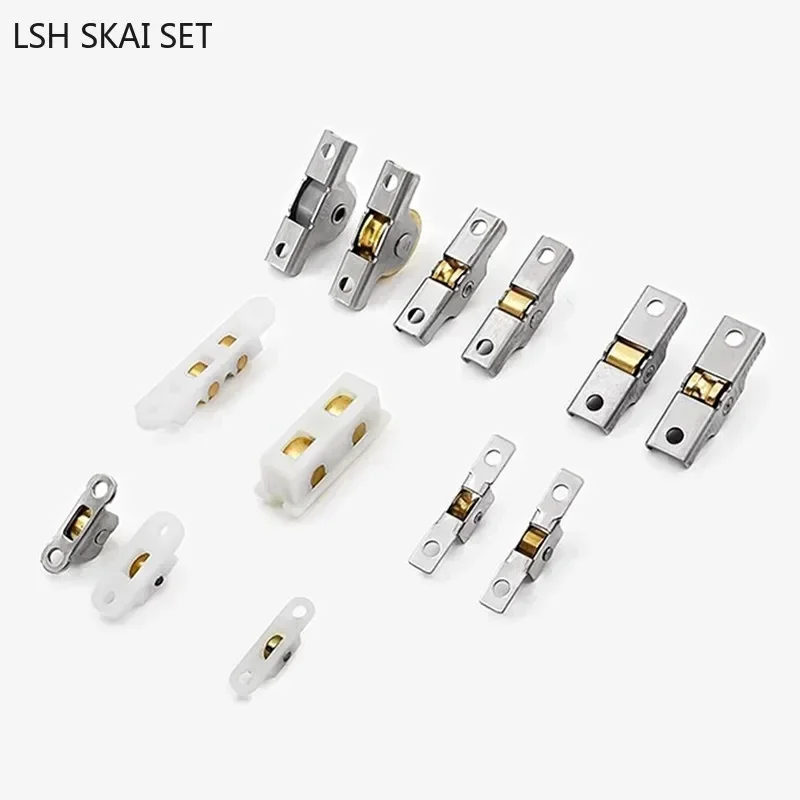 10pcs Gauze Window Track Roller Anti Mosquito Net Window Accessories Sliding Door Wheels Rollers Track Pulley Door Hardware