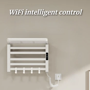 ราวแขวนผ้าเช็ดตัวไฟฟ้าแบบกันน้ำสำหรับห้องน้ำในบ้าน พร้อมระบบทำความร้อนอัจฉริยะ หน้าจอสัมผัส 2