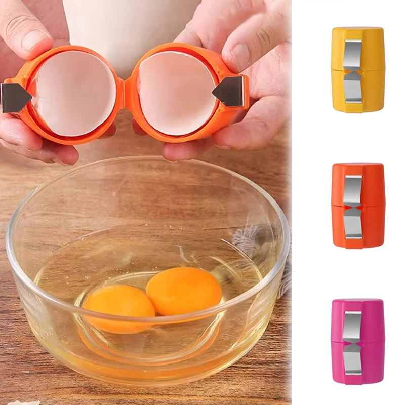 Stainless Steel Eggshell Separator Convenient Opening Eggshells Egg Peeler Kitchen And Home Use Auxiliary Tool Peeling