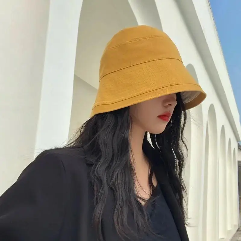 Summer Fashion Double Side Outdoor Travel UV Protect Fisherman Hats Sunshade Bucket Hats Accessories Women Creative Gifts