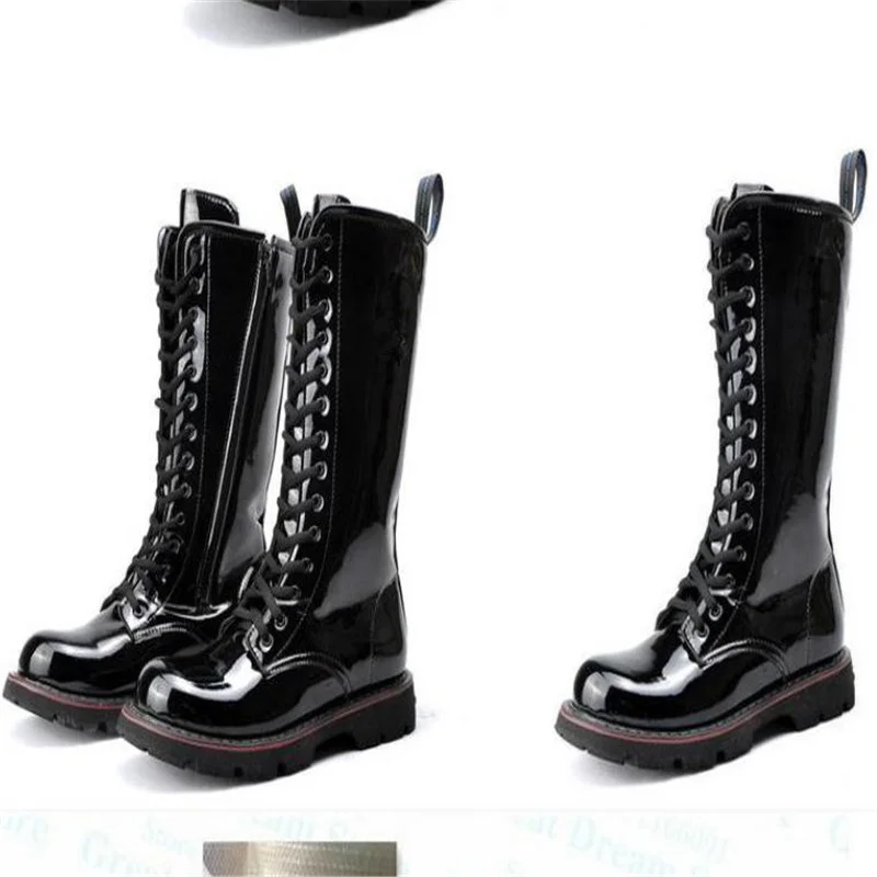 Men Training Boots Mens Training Over Knee High Boots Light Leather Long Waterproof Snowboots Equestrian Motocycle Patent Leather Punk Cowboy Boots