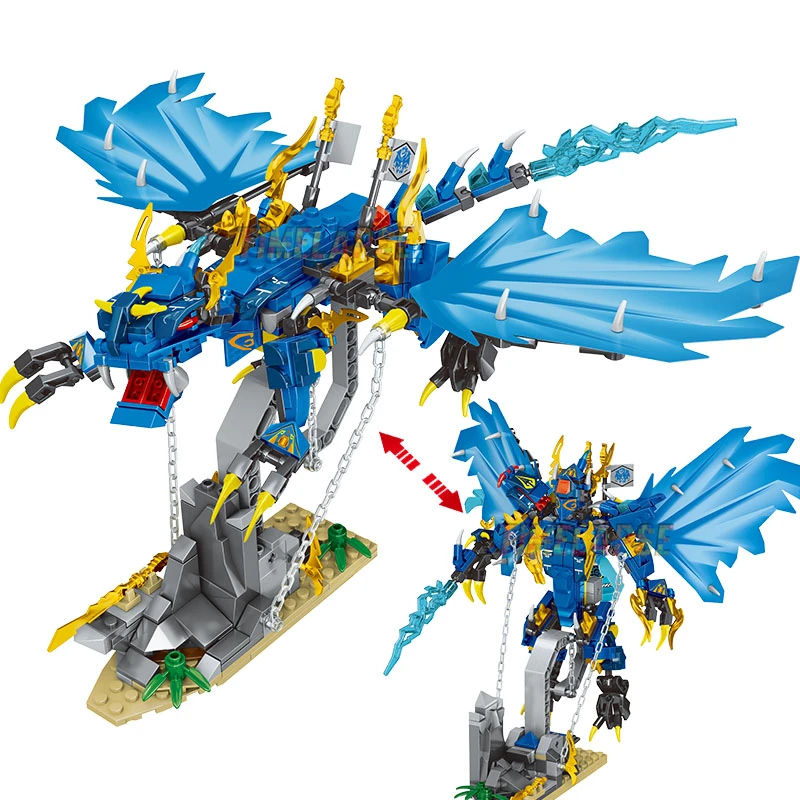 Blue Nya's Water Dragons EVO Battle 15 Seasons Building Blocks Classic