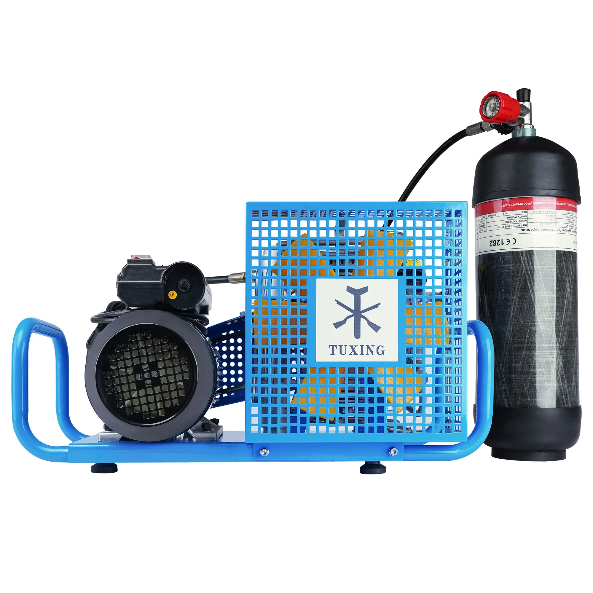 TUXING-Compresseur d'air haute pression PCP, 4500psi, 300 bars, quatre étages, 100l/min, pour la plongée sous-marine, la plongée en apnée, la gastronomie incendie