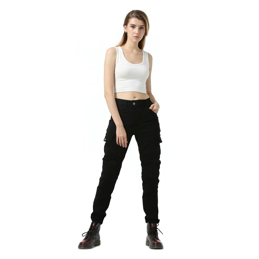 Motorcycle Jeans Women Upgrade Silicone Protector Detachable Racing Road Rider Four Seasons Casual Fashion Pants motorcycle pants motorcycle jeans