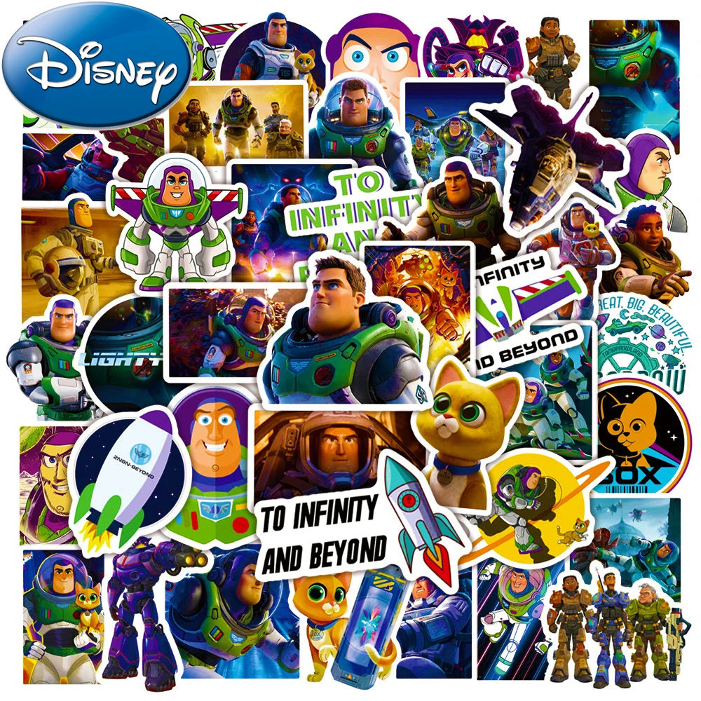 10/30/50pcs Cool Disney Anime Toy Story Stickers Buzz Lightyear Vinyl Graffiti Sticker Decals DIY Laptop Stationery Luggage Bike
