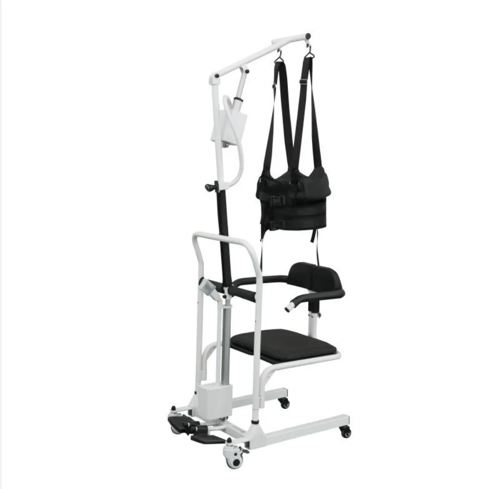 Aralysis Disability Patient Transfer Chair Lifting Nursing Shift Portable Folding Rollator Rolling Chair Can Sit And Dow 6