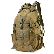 40L Camping Backpack Men's Military Bag Travel Bags Army Tactical Molle Climbing Rucksack Hiking Outdoor Reflective Shoulder Bag