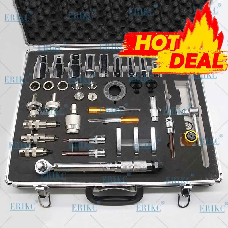 

Набор инструментов E1024000 для разборки топливного инжектора (с динамометрическим ключом), 40 шт.