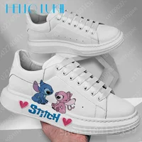 Lilo Stitch Couple Fashion Men Women casual Shoes Male Platform Sneakers Girls Casual kateboarding Shoes flats 3D graffiti 2