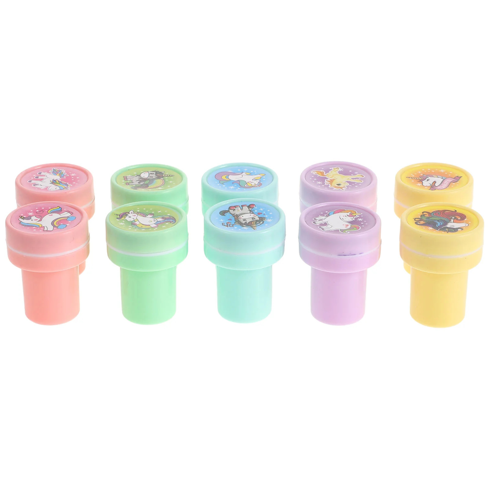 10개 씰 어린이 장난감 스탬프 키트 장 플라스틱 스탬프 스크랩북 스크랩북킹 용