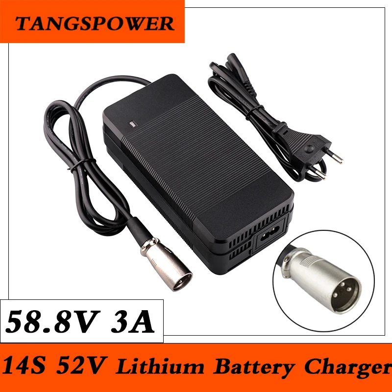 48v 52v Lithium Battery Charger Ebike Battery YZPOWER 4A Lithium - Main Image