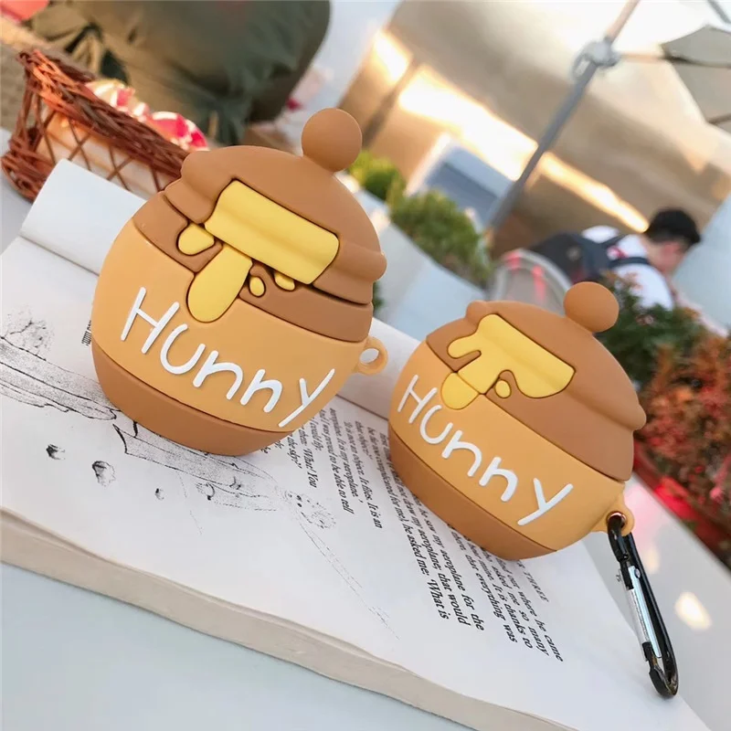

Cartoon Honey Pot Case for AirPods Pro2 Airpod Pro 1 2 Bluetooth Earbuds Charging Box Protective Earphone Case Cover