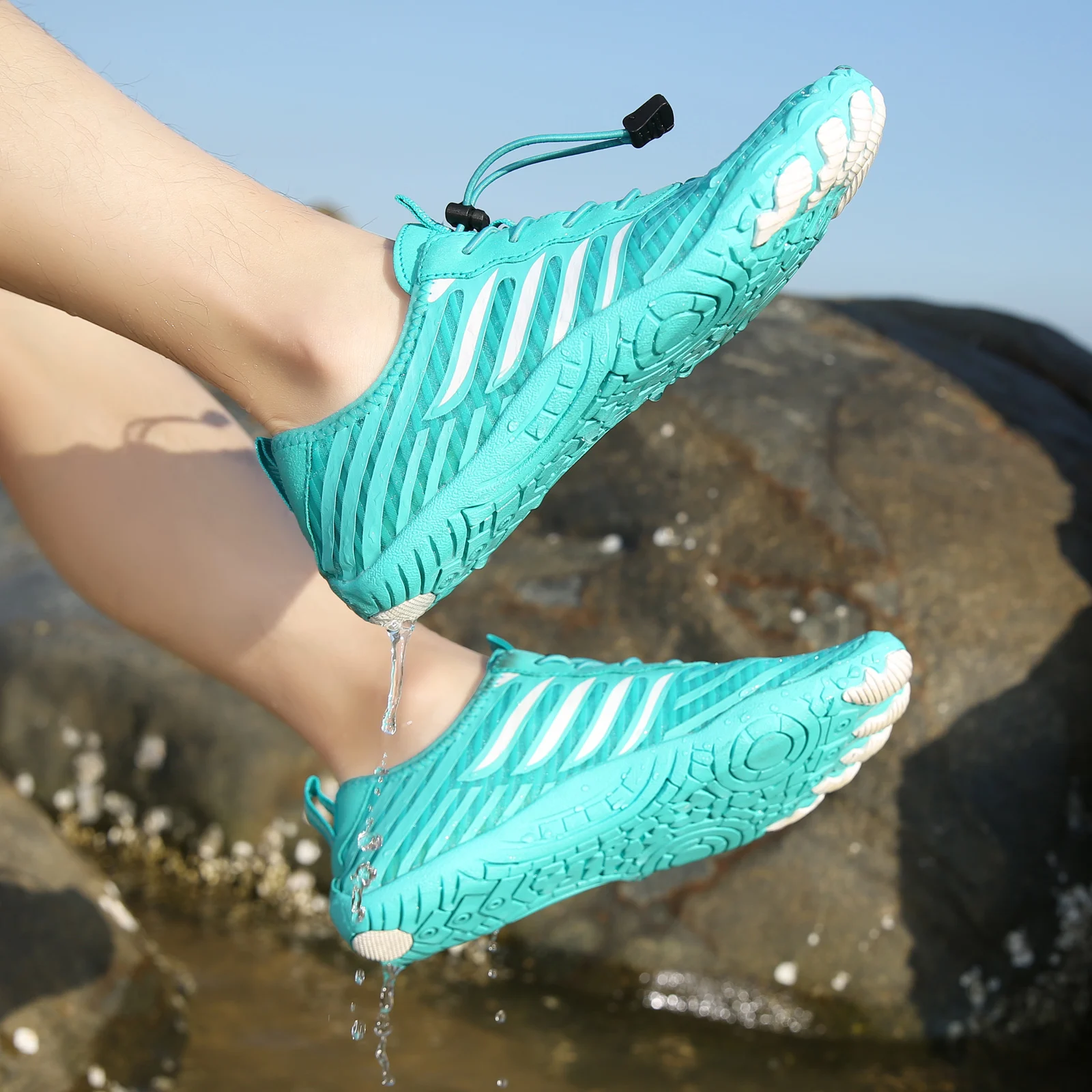 Water Shoes Men's And Women's Water Shoes Outdoor Leisure Swimming Rock Climbing Fitnessl Beach Shoes Quick Dry Non-slip Rubber Sole