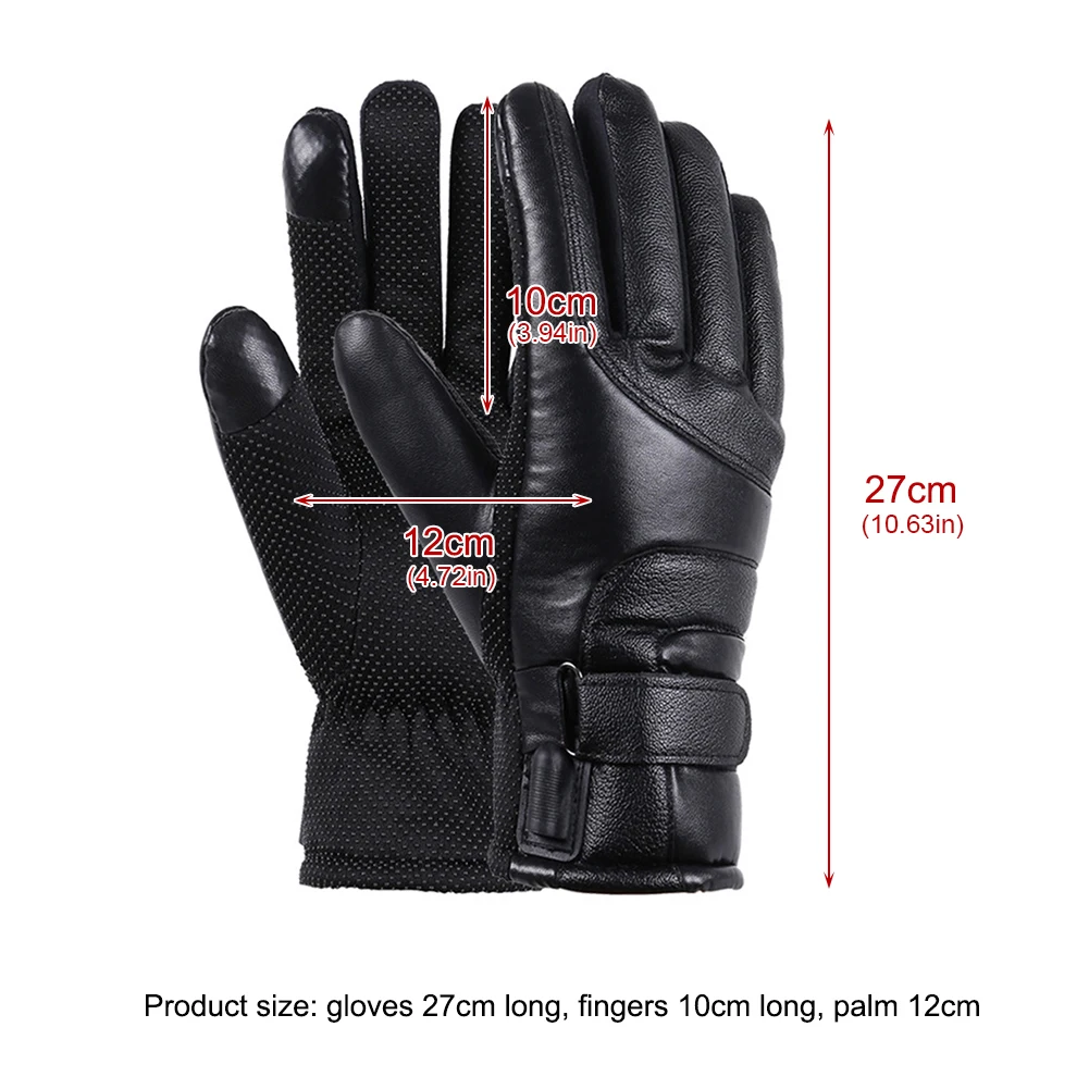 Heating Motorcycle Gloves Waterproof Heated Rechargeable Gloves Winter  Gloves Motocross Equipment for Fishing Riding Cycling - AliExpress