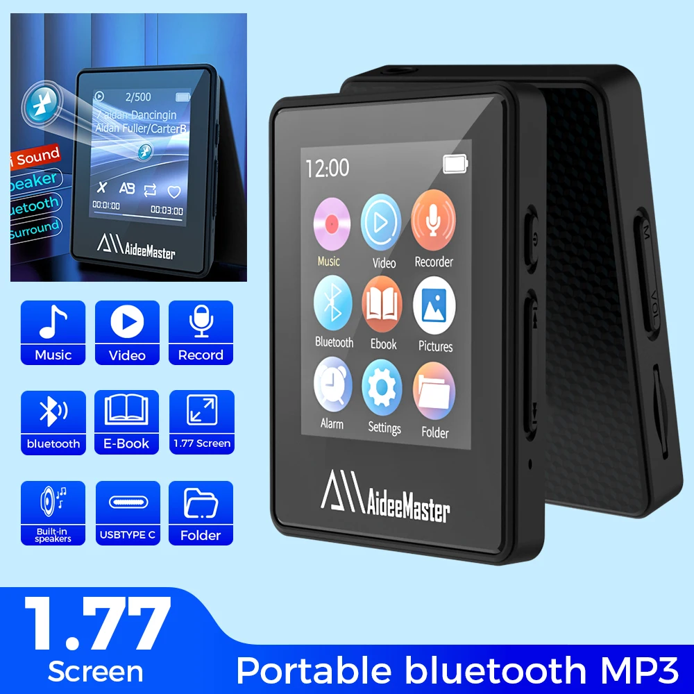 Lettore MP3 Multifunzione 1.8'' – Clip, Radio FM, Registratore, E-Book – Batteria 300mAh