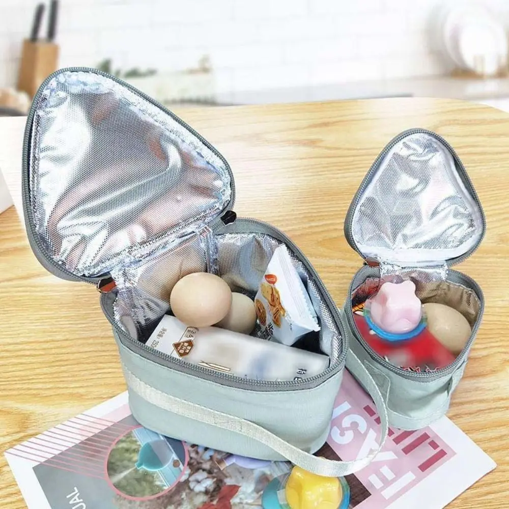 알루미늄 호일 삼각형 단열 가방 두꺼운 일본식 아침식사 보온 가방 기름방지 지..