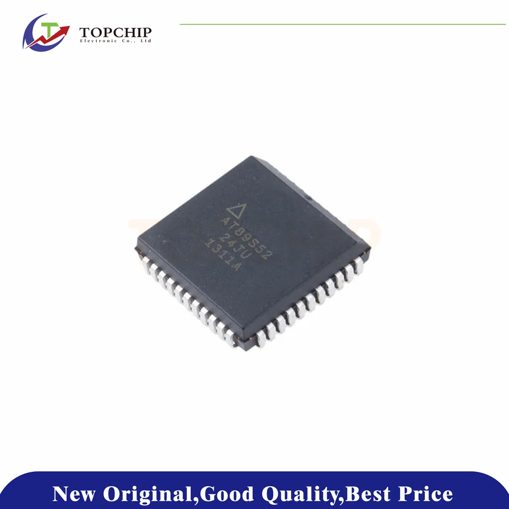 1Pcs New Original AT89S52-24JU 8KB 51Series 256Byte 24MHz FLASH 32 PLCC-44 Microcontroller Units