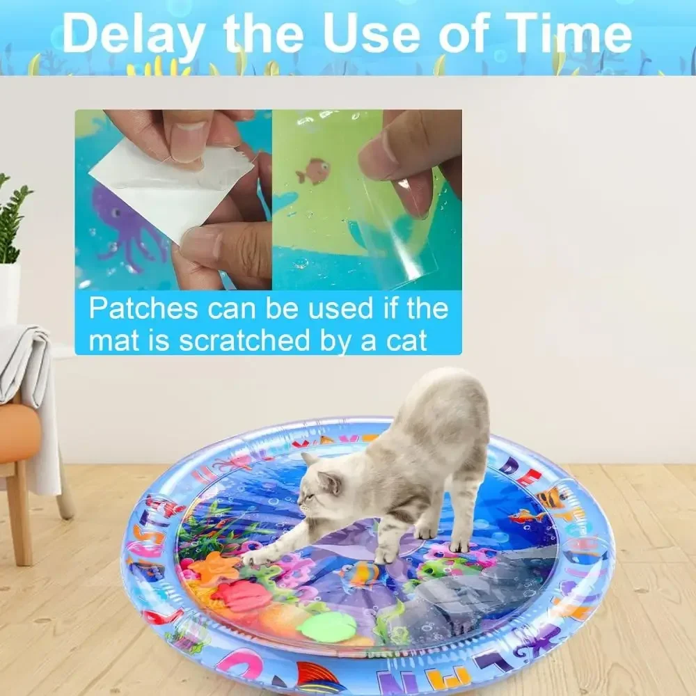 Sommerkühlendes Wasserbett für Haustiere, Eiskissen, quadratische Schlafmatte für Hunde, Welpen, Katzen und Zwinger – Top-Qualität, kühlend_voghion.com