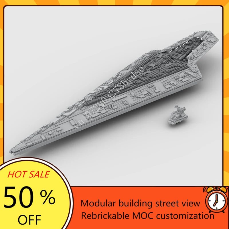 726PCS Super Star Destroyer Space War Military MOC Spaceship Battle Model DIY Puzzle  Assembly Kit Birthday Toy Christmas Gift