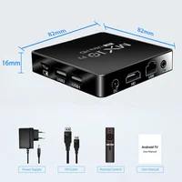 Android TV Box MX10 F1 2 ГБ 16 ГБ Встроенный Wi-Fi 2,4G + BT5.0 Дополнительно Самая популярная ТВ-приставка Android 13 — изображение 6