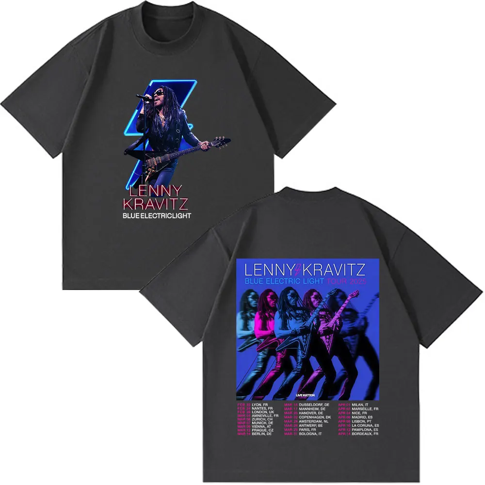 Lenny Kravitz Blue Electric Light Tour Merch 2025 T-shirts Fans