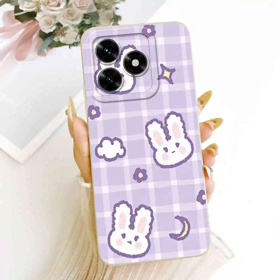 Lovely Sweet Rabbit Panda Soft Silicone Phone Case - Shockproof Bumper Cover