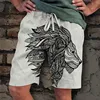 Men's Loose Beach Shorts Drawstring Quick Dry Coconut Tree Shorts For Summer Women Men 3D Print Casual Oversized Sport Shorts 4